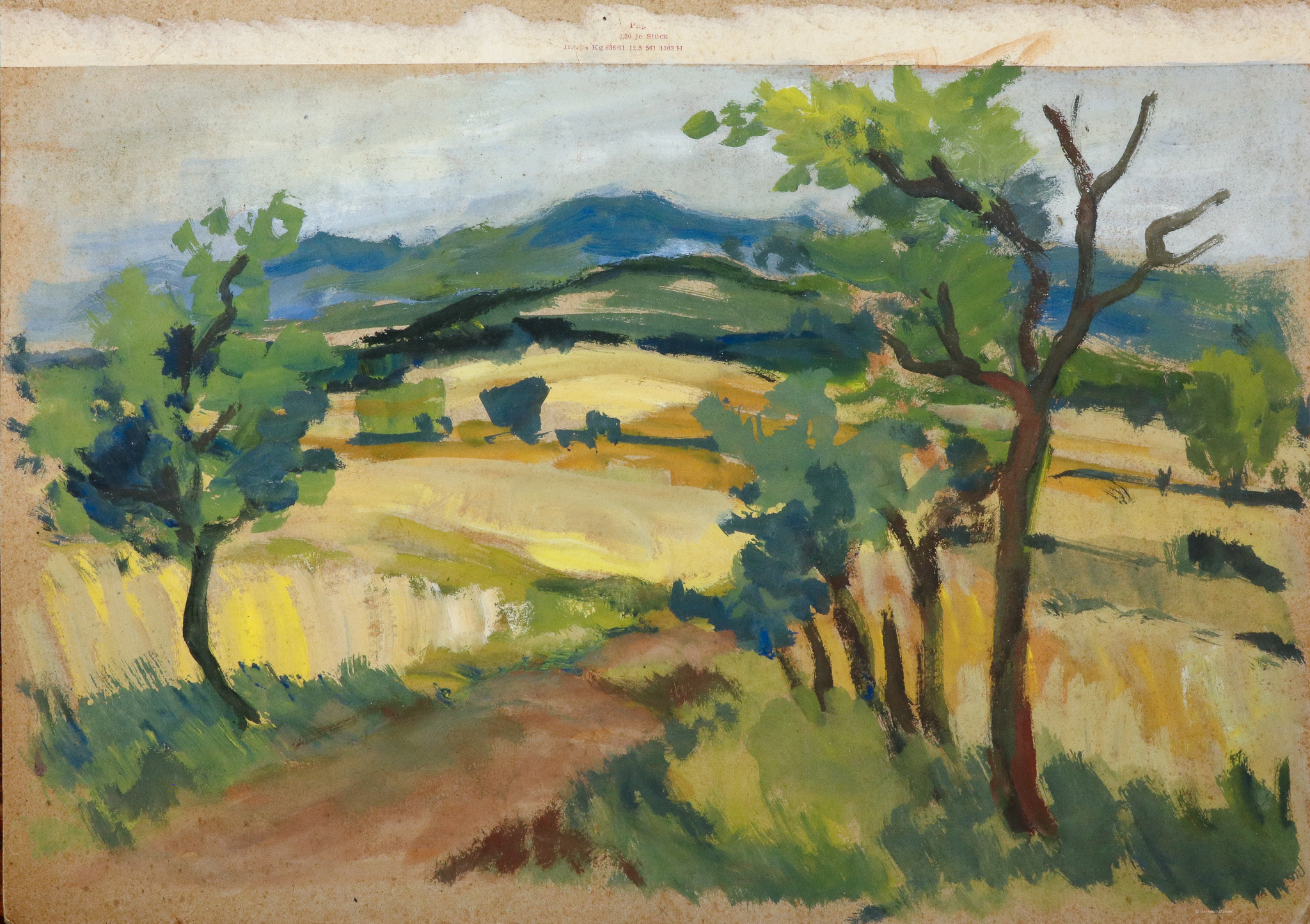 Feldweg zum Wald